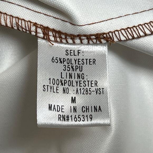 Vestique Faux Leather Wrap-Front Long Sleeve Mini Dress/M - Picture 7 of 7